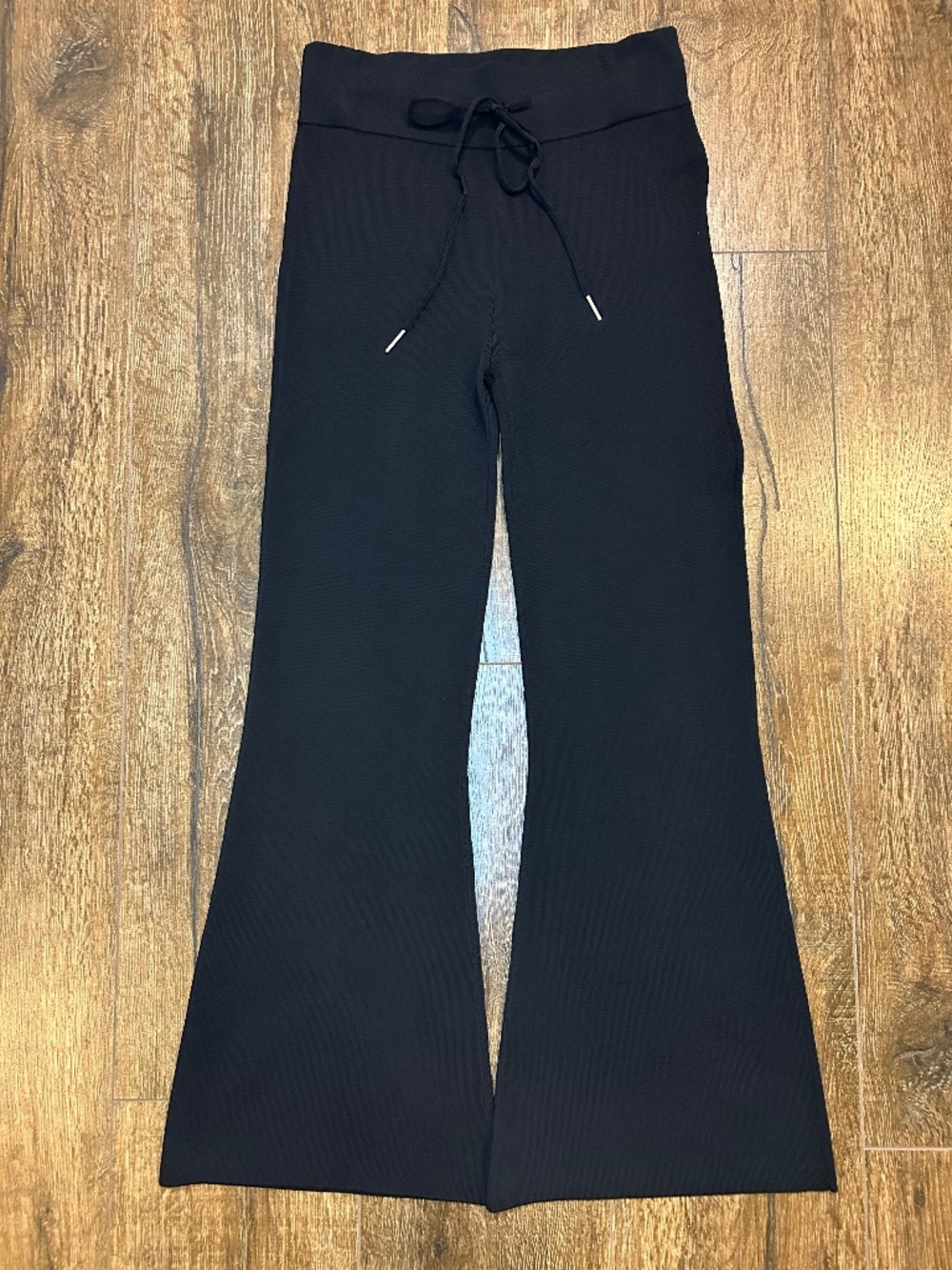 TOTEME Lille Flared / Wide-leg drawstring knit pants size XS
